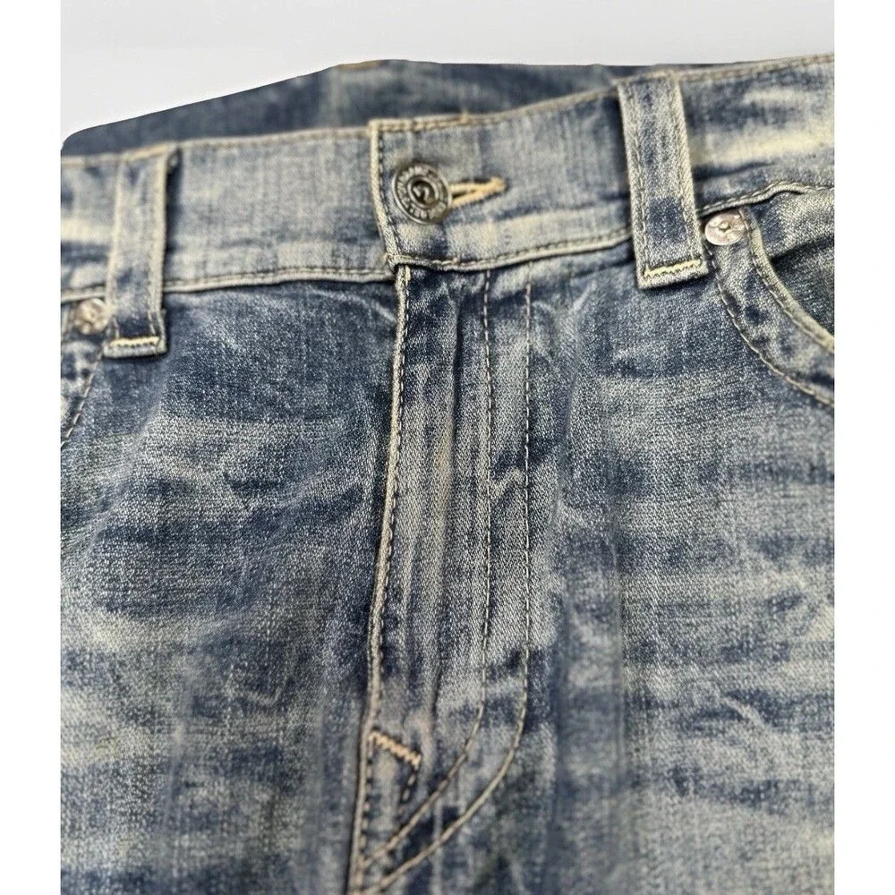 True Religion Men’s Skinny EW SN Jeans Size 38 – Light Wash Vintage Look